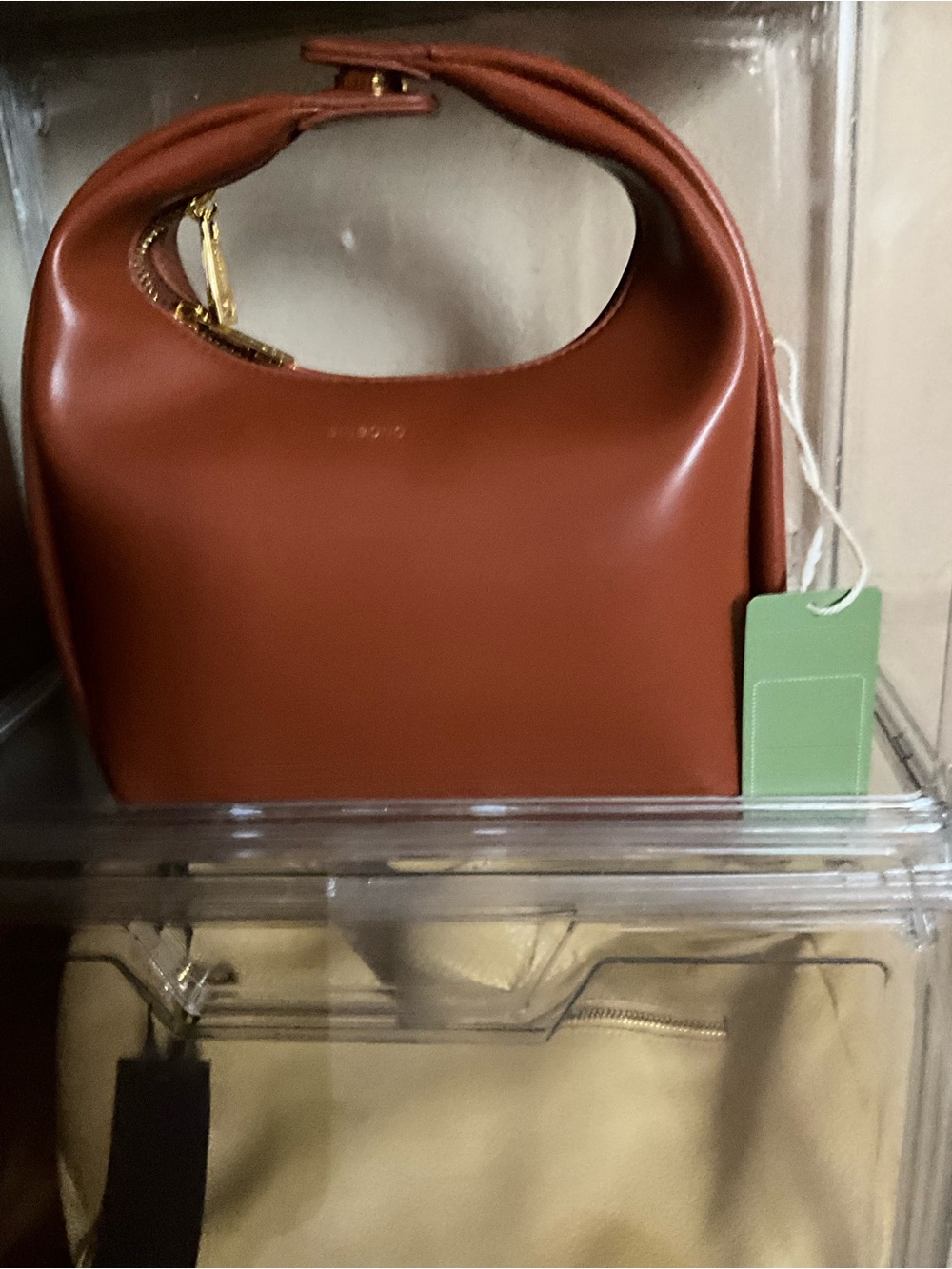 Mini Top-Handle Bag in Chestnut NWT